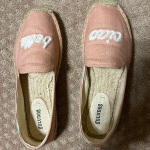 Brand new never worn  pink espadrilles